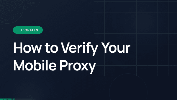 Mobile proxy verification process with ASN lookup and trust score testing.