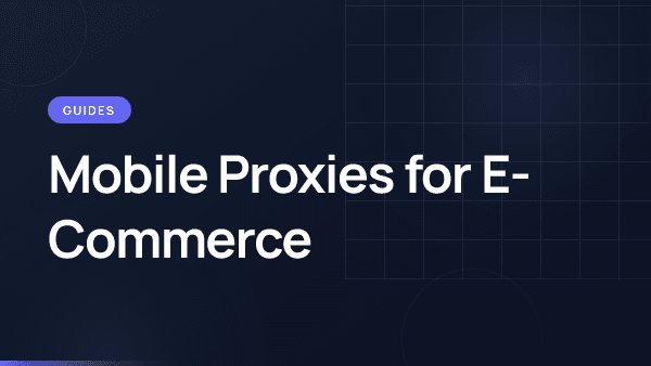 E-commerce price monitoring with mobile proxy infrastructure.