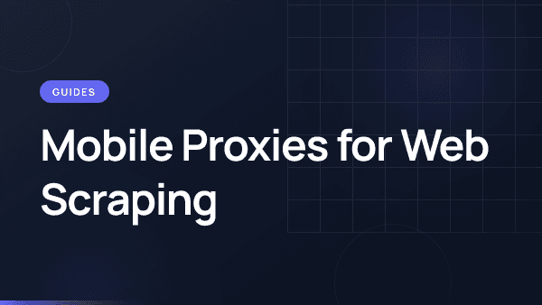 Mobile proxy infrastructure for professional web scraping operations.